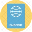 Pasaporte Visa Identificacion De Viaje Icono