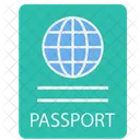 Pasaporte Identidad Inmigracion Icono