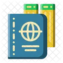 Pasaporte Vuelo Documento Icono
