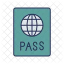 Pasaporte Pasaporte Internacional Pase Icono