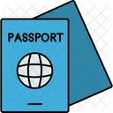 Pasaporte Viaje Visa Icono