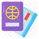 Pasaporte Visa Viaje Icon