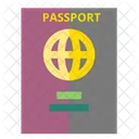 Pasaporte Viaje Visa Icono