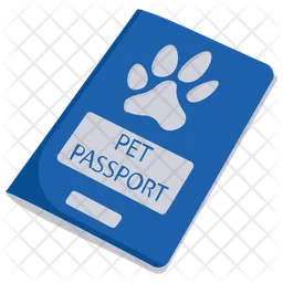 Pasaporte para mascotas  Icono