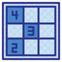 Juego De Mesa Azul Icono