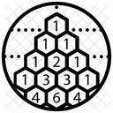 Triangle De Pascal Theoreme Binomial Combinatoire Icône