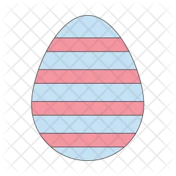 Paschal easter-egg striped  Icon