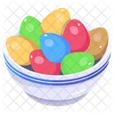 Easter Bowl Paschal Eggs Easter Eggs Icon