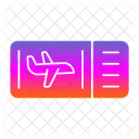 Passagem De Aviao Voo Bilhete Ícone