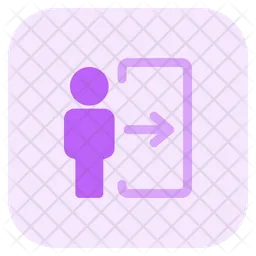 Passagier-Check-in  Symbol