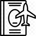 Passaporte Documento De Viagem Renovacao De Passaporte Ícone