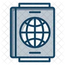 Visto Passaporte Autorizacao De Viagem Icon