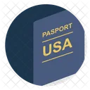 Passaporte EUA Americano Ícone