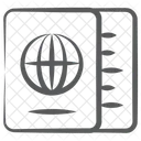 Passaporte Atestado De Passaporte Viagem Ícone