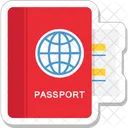 Passaporte Visto Viagem Ícone