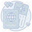 Passaporte Companhia Aerea Passagem Icon