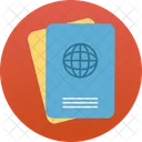 Passaporte Visto Identificacao De Viagem Icon