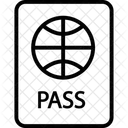 Passaporte Identificacao De Viagem Passe De Viagem Ícone