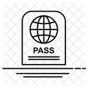 Passaporte Identidade Do Passaporte Id Ícone