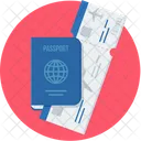 Passaporte Bilhetes Viagens Icon