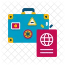 Passaporte Identificacao De Viagem Identidade Ícone