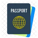 Passaporte Viagem Praia Ícone