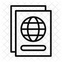 Cidadania Identidade Passaporte Ícone