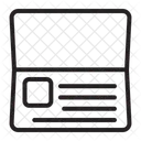 Passaporte Passaporte De Viagem Documento De Viagem Ícone