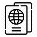 Passaporte Passaporte De Viagem Viagem Ícone