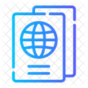 Passaporte Passaporte De Viagem Viagem Ícone