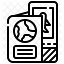 Passaporte Passaporte Internacional Viagem Ícone