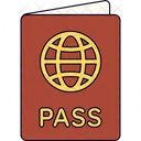 Passaporte Viagem Viagem Ícone