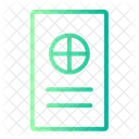 Passaporte Passagem De Aviao Cartao De Embarque Ícone