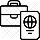 Passaporte empresarial  Ícone