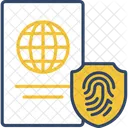 Passaporte Impressao Digital Impressao Digital Seguranca Icon