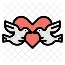 Amor Passaros Romance Icon