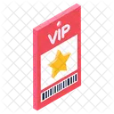 Cartao Vip Voucher Vip Passe Vip Ícone