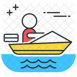 Passeios de barco Logo Icon