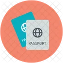 Passeport Voyage Carte Didentite Icône