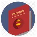 Passeport Espagne Espana Icône