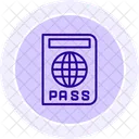 Passeport Ligne Icone Icon