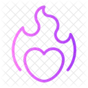 Passion Flame Heart Icon