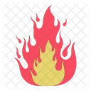 Passion Blazing Flame Igniting Burning Firewood Icon