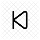 Passo Para Tras Midia Media Player Ícone