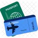 Passport Ticket Plane Icon