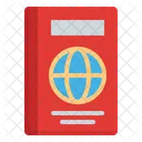 Passport Travel Document Identification Icon