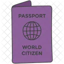 Travel Document Passport Countrys Nationality Icon
