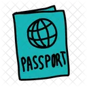 Passport Visa Document Icon