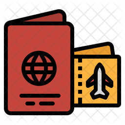 Passport Icon Of Colored Outline Style Available In Svg Png Eps Ai Icon Fonts