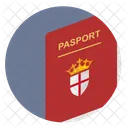 Passport England Britain Icon